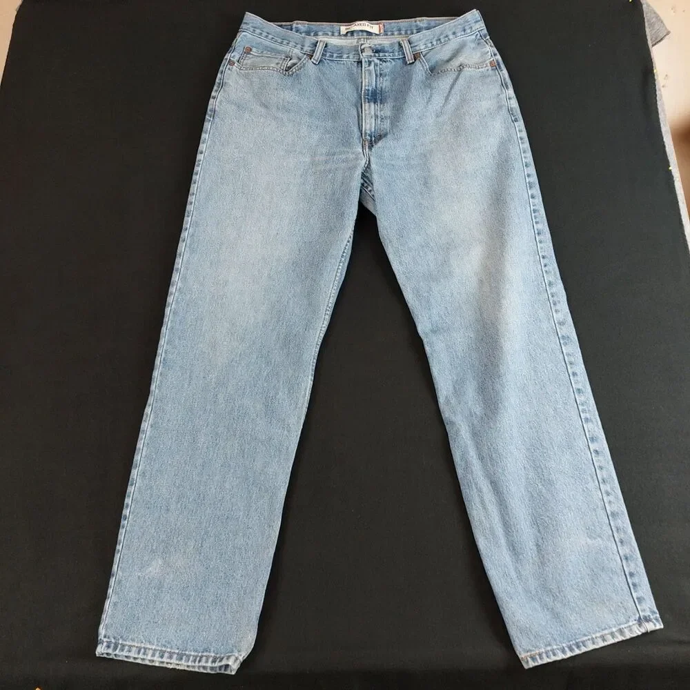 Levi's 550 Relaxed Fit Jeans Men's 38x34 Blue Natural Fade High Rise